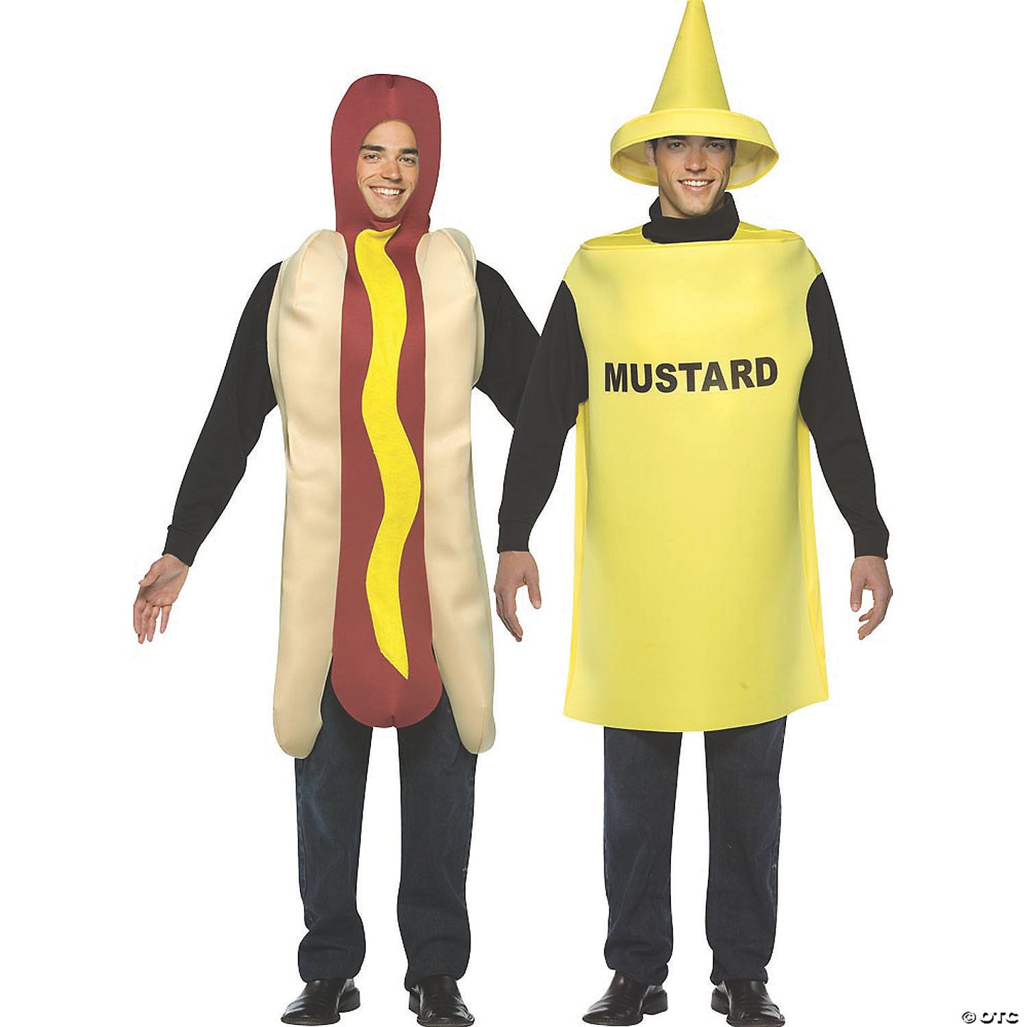 Adults Hot Dog and Mustard Couple Costumes