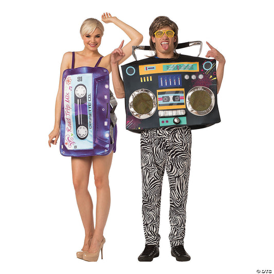 Mix Tape & Boom Box Couple Costumes